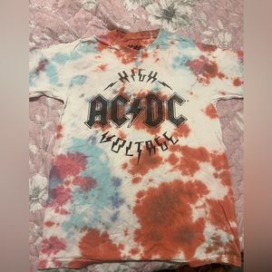 AC/DC tie dye  graphic tee